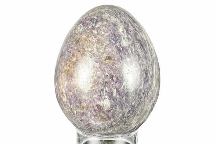 Polished Purple Lepidolite Egg - Madagascar #250881